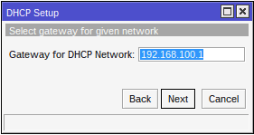 DHCP Server Gateway DHCP Server Gateway