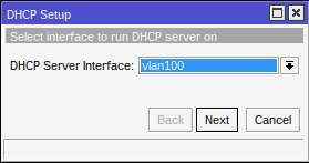 DHCP Server Interface DHCP Server Interface